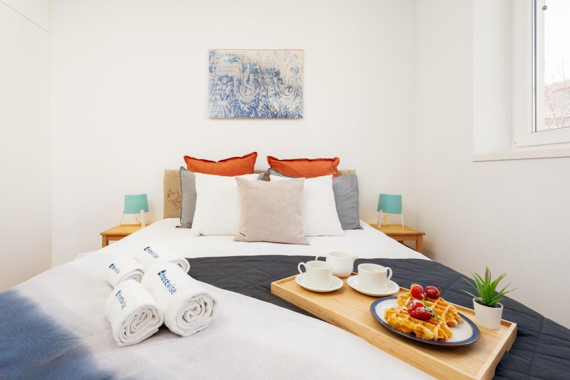Host Wise - Flat W Free Private Parking - Bright & Cozy Apartment Porto Bagian luar foto